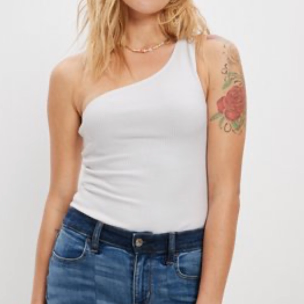 NWT AE one shoulder bodysuit